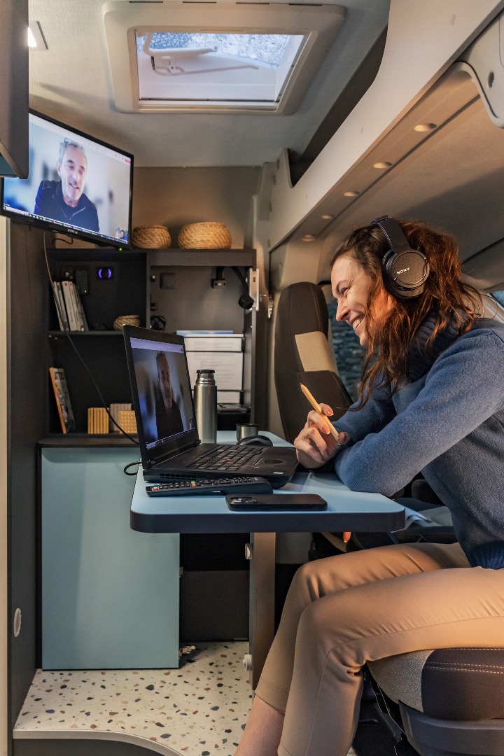 Camping car et télétravail